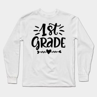 1st Grade Lettering - Back to school Long Sleeve T-Shirt